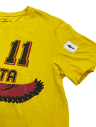 NIKE GRAPHIC TEE STREETWEAR YELLOW MEN PRE OWNED S