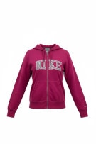 Nike Γυναικείο Hoodie Φούξια με Φερμουάρ Size S