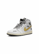 NIKE HIGH TOP SNEAKERS RACING WHITE UNISEX PRE OWNED EU 43