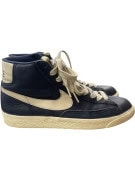 NIKE HIGH TOP SNEAKERS RETRO NAVY UNISEX PRE OWNED EU38