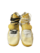 NIKE X OFF-WHITE REACT HYPERDUNK 2017 FLYKNIT THE TEN SNEAKERS ΜΠΕΖ UNISEX PRE OWNED EU 42.5