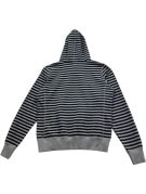 NIKE HOODIE SPORTSWEAR STRIPED NAVY GREY UNISEX PRE OWNED S