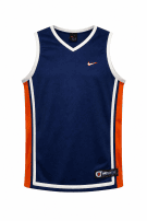 1990s NIKE BASKETBALL JERSEY CLASSIC NAVY ORANGE MEN PRE OWNED M