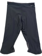 NIKE Κολάν 3/4 Αθλητικό DRI-FIT Logo Μαύρο-Γκρι Γυναικείο S
