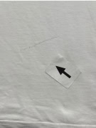 Nike White T-Shirt Basic Mini Swoosh Logo Size M