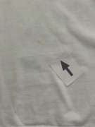 Nike White T-Shirt Basic Mini Swoosh Logo Size M