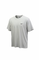 Nike White T-Shirt Basic Mini Swoosh Logo Size M