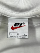 Nike White T-Shirt Basic Mini Swoosh Logo Size M
