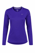 NIKE LONG SLEEVE TOP ATHLETIC PURPLE WOMEN PRE OWNED S