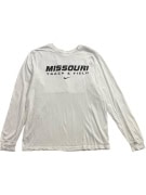 NIKE ΜΠΛΟΥΖΑ ΜΑΚΡΥΜΑΝΙΚΗ MISSOURI TRACK AND FIELD ΛΟΓΟΤΥΠΟ ΛΕΥΚΟ UNISEX LARGE preowned
