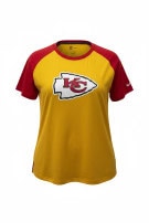 NIKE NFL KANSAS CITY CHIEFS T SHIRT SPORTSWEAR GIALLO ROSSO DONNA PRE OWNED XXL