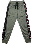 NIKE Tracksuit Pants Multi-Swoosh Side Taping Khaki/Black Men's Small