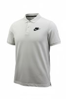 Nike Polo Μπλούζα Casual Logo Λευκό Ανδρικό S