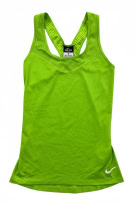 NIKE PRO TANK TOP DRI-FIT SWOOSH LIME GREEN WOMEN'S XS