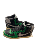 NIKE ΨΗΛΑ SNEAKERS RETRO ΜΑΥΡΟ ΠΡΑΣΙΝΟ ΓΚΡΙ UNISEX PRE OWNED EU 44