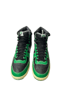 NIKE ΨΗΛΑ SNEAKERS RETRO ΜΑΥΡΟ ΠΡΑΣΙΝΟ ΓΚΡΙ UNISEX PRE OWNED EU 44