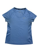 NIKE RUNNING DRI-FIT T-SHIRT ΑΘΛΗΤΙΚΗ ΜΠΛΟΥΖΑ ΣΙΕΛ ΓΥΝΑΙΚΕΙΑ S