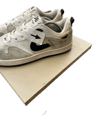 NIKE SB ALLEYOOP SNEAKERS SKATE OFF WHITE UOMO PRE OWNED EU 44