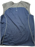Nike Sleeveless Mesh T-Shirt Vintage Logo Blue Grey Men’s M
