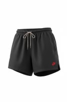 NIKE Pantaloncini vintage in nylon con logo ricamato nero da donna XS