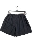 NIKE Pantaloncini vintage in nylon con logo ricamato nero da donna XS