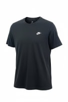 NIKE T-SHIRT BASIC CON LOGO SWOOSH RICAMATO NERO UNISEX S