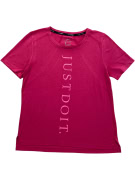 NIKE T-SHIRT DRI-FIT JUST DO IT fucsia da donna S