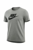 Nike T-Shirt grigia con logo a maniche corte da uomo M