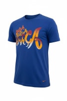 NIKE T-SHIRT "BARCA" GRAPHIC ΜΠΛΕ ΑΝΔΡΙΚΟ MEDIUM