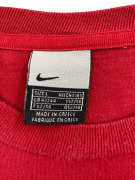 NIKE T-SHIRT VINTAGE WITH SMALL LOGO RED MEN'S L