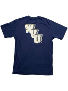 NIKE T-SHIRT VINTAGE STYLE WEST VIRGINIA ΛΟΓΟΤΥΠΟ ΜΠΛΕ ΣΚΟΥΡΟ UNISEX MEDIUM preowned