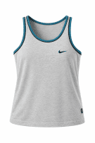 90s NIKE TANK TOP MINIMAL ΓΚΡΙ ΑΝΤΡΙΚΟ PRE OWNED L