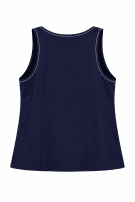 90s NIKE TANK TOP MINIMAL NAVY UNISEX PRE OWNED M