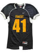 NIKE TEAM FOOTBALL JERSEY SPORTSWEAR BLACK MENS PRE OWNED M
