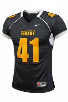 NIKE TEAM FOOTBALL JERSEY SPORTSWEAR BLACK MENS PRE OWNED M