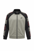 NIKE TRACK JACKET MINIMAL GREY BLACK MEN PRE OWNED L