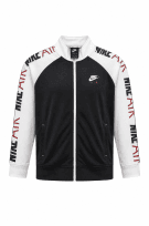 NIKE TRACK JACKET STREETWEAR NERO BIANCO UOMO PRE OWNED L