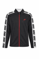 NIKE TRACK JACKET STREETWEAR BLACK MEN PRE OWNED L