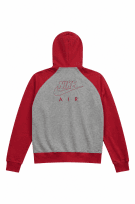 NIKE 00s ZIP HOODIE SPORTSWEAR ΓΚΡΙ ΚΟΚΚΙΝΟ ΑΝΤΡΙΚΟ PRE OWNED S