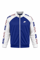 NIKE ZIP HOODIE STREETWEAR ΛΕΥΚΟ ΜΠΛΕ ΑΝΤΡΙΚΟ PRE OWNED L