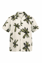 NO BOUNDARIES ΠΟΥΚΑΜΙΣΟ TROPICAL PRINT OFF WHITE ΑΝΔΡΙΚΟ PRE OWNED XXL
