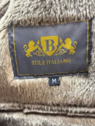 2002 ΠΑΛΤΟ SHEARLING VINTAGE ΚΑΦΕ ΑΝΤΡΙΚΟ PRE OWNED