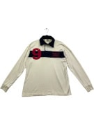 NORTH SAILS Men's Long Sleeve Polo Shirt Vintage With Logo Off-White M
