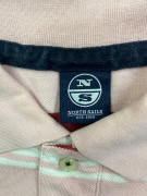 NORTH SAILS ΜΠΛΟΥΖΑ POLO ΡΙΓΕ ΡΟΖ-ΜΠΟΡΝΤΟ ΑΝΔΡΙΚΟ L