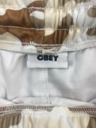 Obey Ανδρική Φόρμα Παντελόνι Camo Μπεζ L