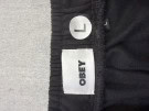 OBEY JOGGER PANTS MINIMAL BLACK MEN PRE OWNED L