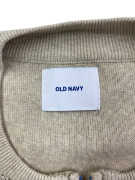Old Navy Ανδρική Μπεζ Πλεκτή Ζακέτα Με Φερμουάρ Μέγεθος XL