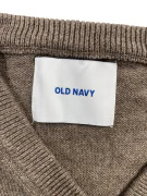 OLD NAVY Ανδρική Πλεκτή Μπλούζα V-Neck Casual Καφέ Μέγεθος L