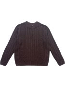 OLD NAVY HALF ZIP ΠΛΕΚΤΟ CLASSIC ΚΑΦΕ ΑΝΤΡΙΚΟ PRE OWNED L