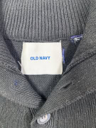 Old Navy Μαύρο Πλεκτό Ανδρικό Μπλουζάκι με Όρθιο Γιακά XL